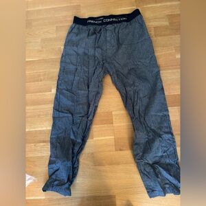 French Connection Black and Gray Patterned Pajamas